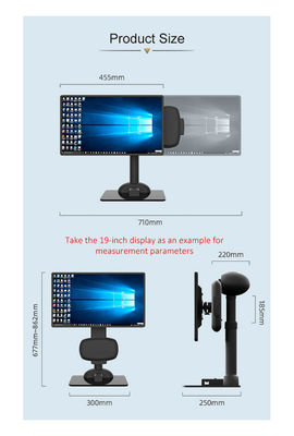 Movimento di sollevamento automatico del monitor dell'esposizione di progettazione pigra unica del sostegno lentamente