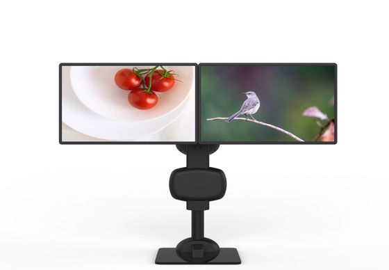Supporto automatico di sollevamento rotante a doppio monitor per ridurre la rigidità del collo