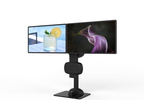 Montaggio di doppio monitor rotante per alleviare rigidità del collo e lombare