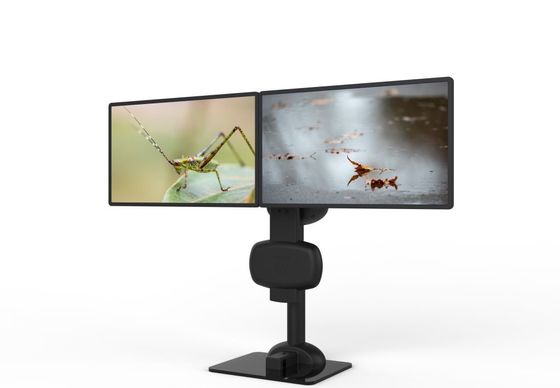 Supporto elettrico di sollevamento rotante doppio supporto monitor per alleviare rigidità del collo e lombare