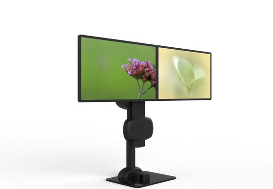 Montaggio doppio monitor automatico di sollevamento rotante per alleviare il dolore al collo e alla lombalgia