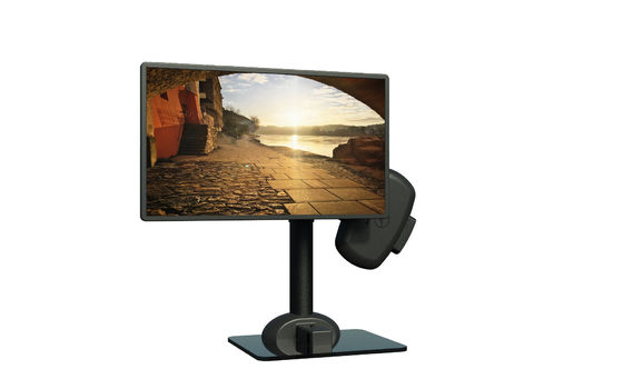 Plastico elettrico sollevamento rotante PC Monitor Arm Stand Per alleviare la rigidità del collo