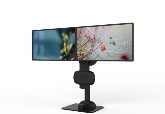 Elettrico sollevamento ruotante doppio monitor Stand per alleviare il collo e rigidità lombare